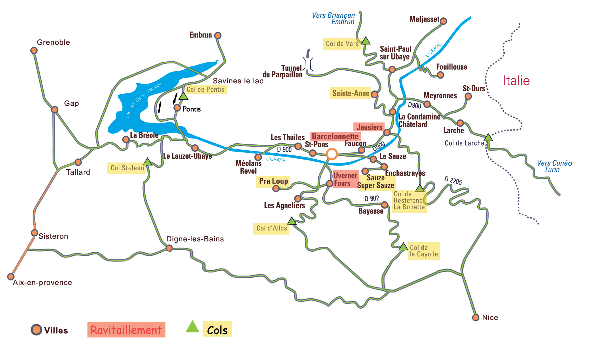 Parcours du dÃ©fi des fondus d'Ubaye